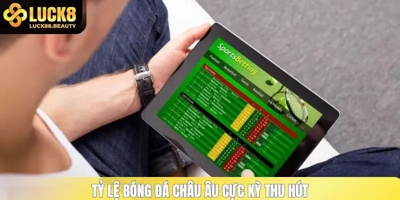 Tỷ lệ bóng đá Châu Âu cực kỳ thu hút
